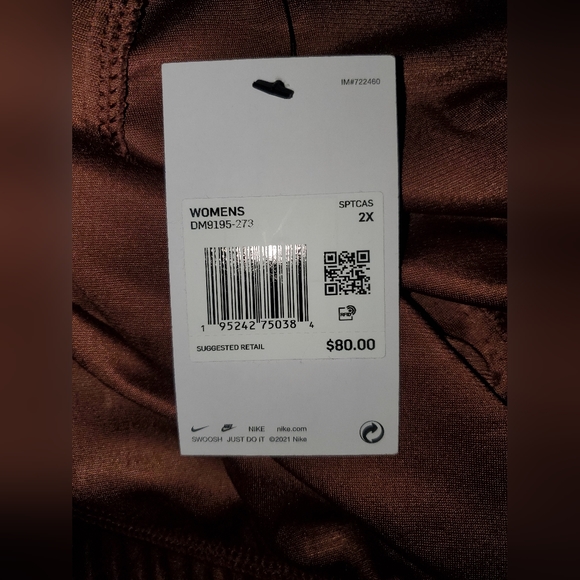 🌟🆕️NWT Nike Air Velour Mid-Rise Pants 2x Bronze - Picture 6 of 8